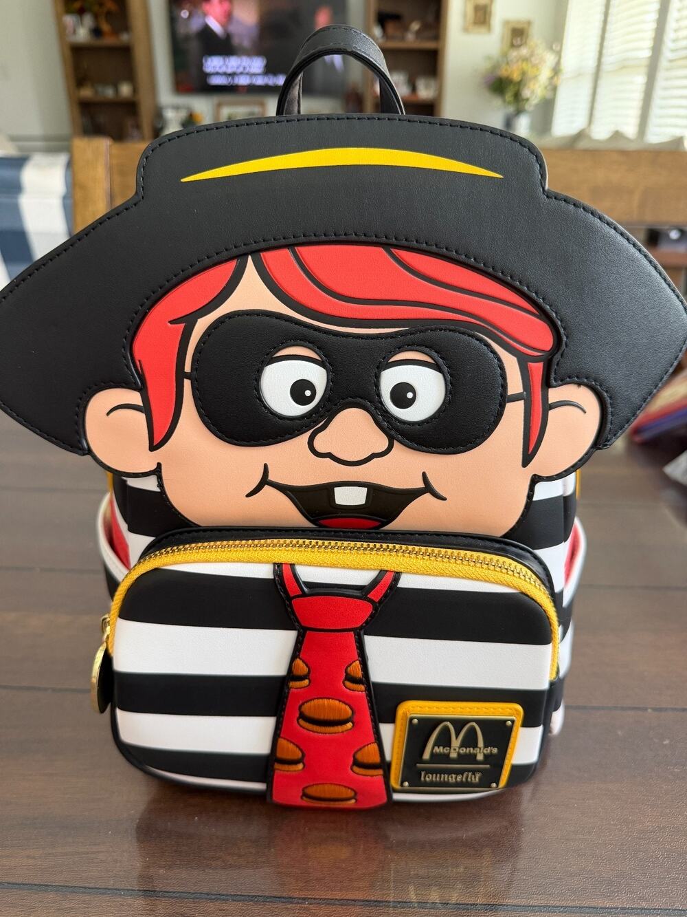 LOUNGEFLY MCDONALD'S HAMBURGLAR COSPLAY MINI BACKPACK NWT